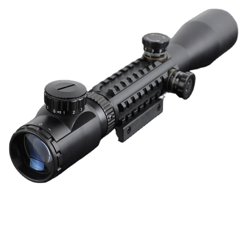 3-9x40 із підсвічуванням зеленої червоної крапки, мисливська оптика, приціл, стрільба, тактичний приціл, страйкбольний приціл із безкоштовними кріпленнями 11 або 20 мм