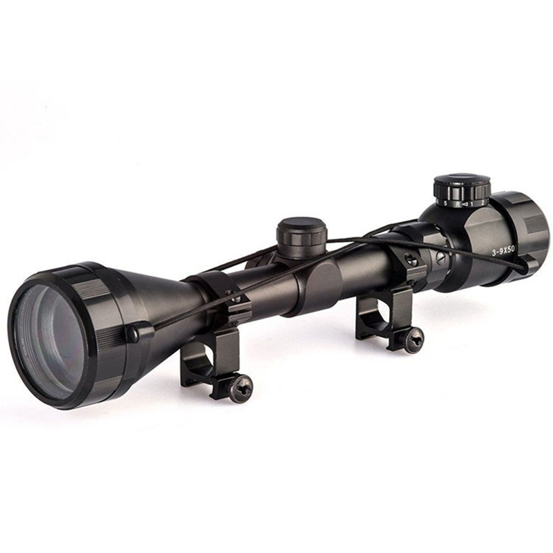 3-9x50 Наприклад, мисливський приціл Тактичний Rgb підсвічування Прицільна сітка Приціл Пневматична м’яка гвинтівка