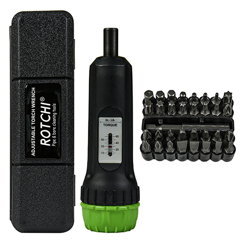 Динамометрична викрутка з регульованим крутним моментом 1/4 дюйма, хвостовик для точного вимірювання 10-50 дюймів/фунтів