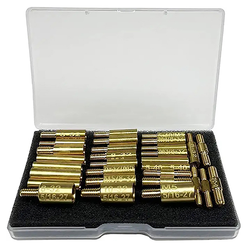 Адаптери для кріплення стрижня для чищення пістолета, упаковка з 30 шт. 5-40 8-32 10-32 5/16-27 M3 M4 M5, різьблення в штифтовому з’єднувачі «папа» та «мама»