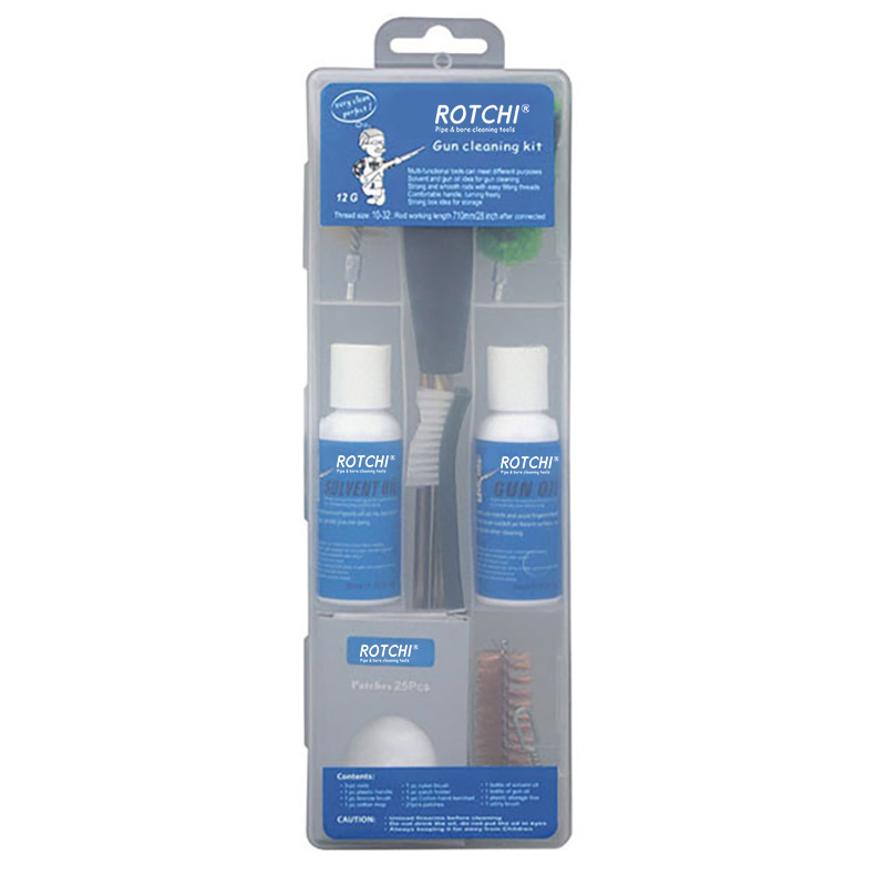 Прозора коробка Набір для чищення пневматичної зброї з пляшкою з маслом