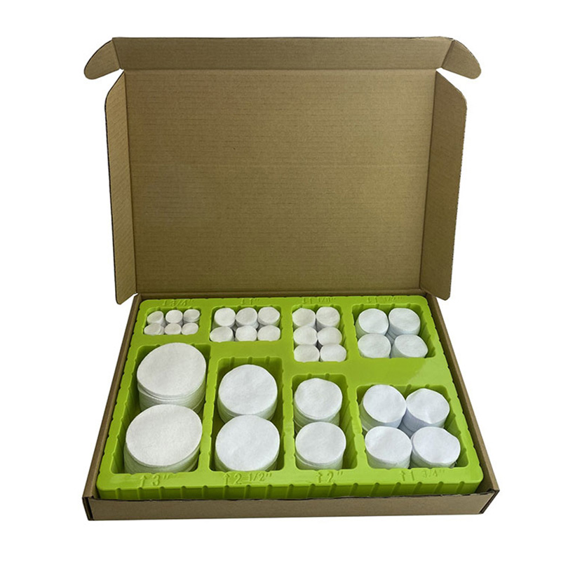 Універсальна біла бавовняна тканина Квадратні патчі для чищення пістолета Блістерна коробка